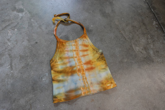 Hippy Cammo baby rib halter tank (OS)