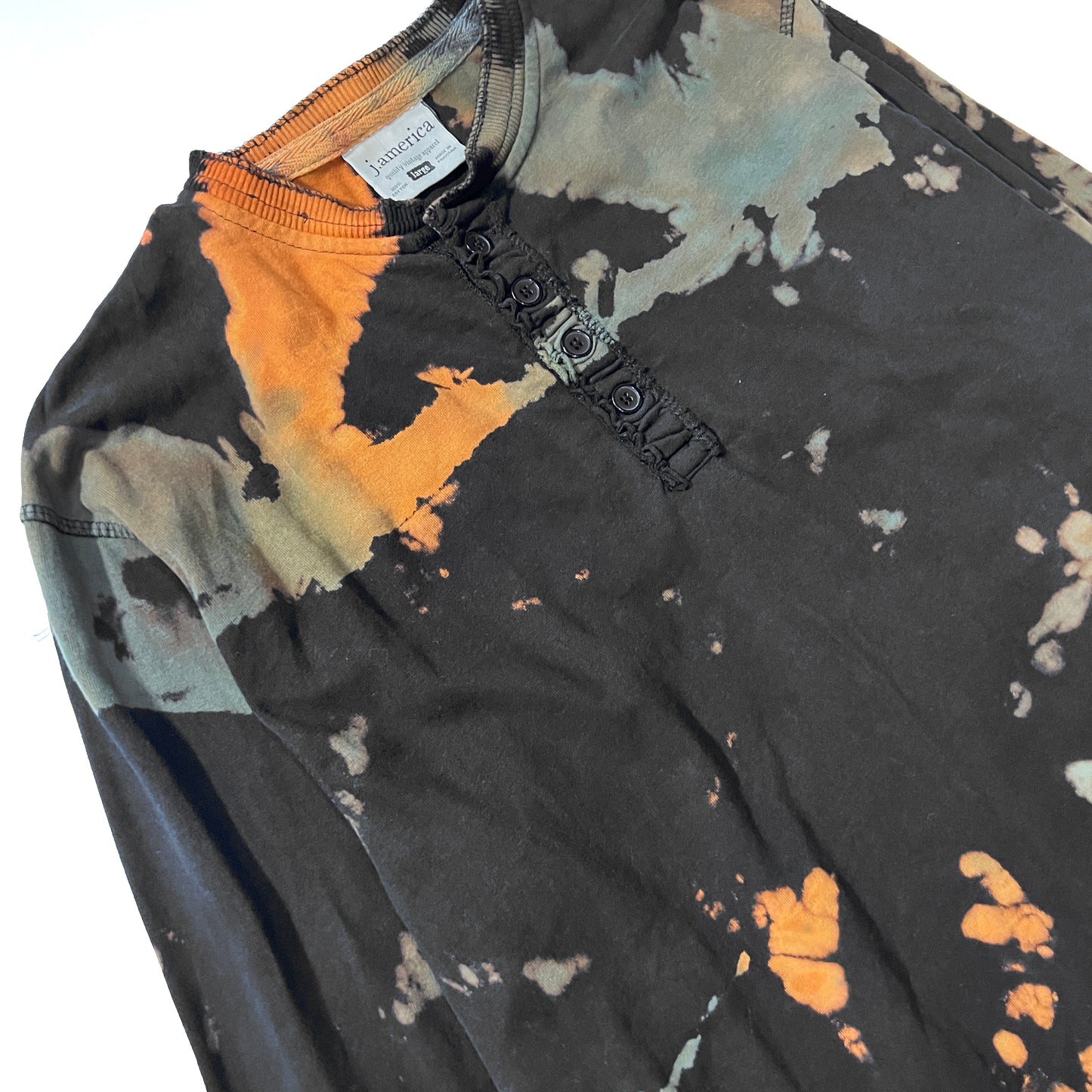 Thermal henley in Hippy Cammo Androids (XS-2X)