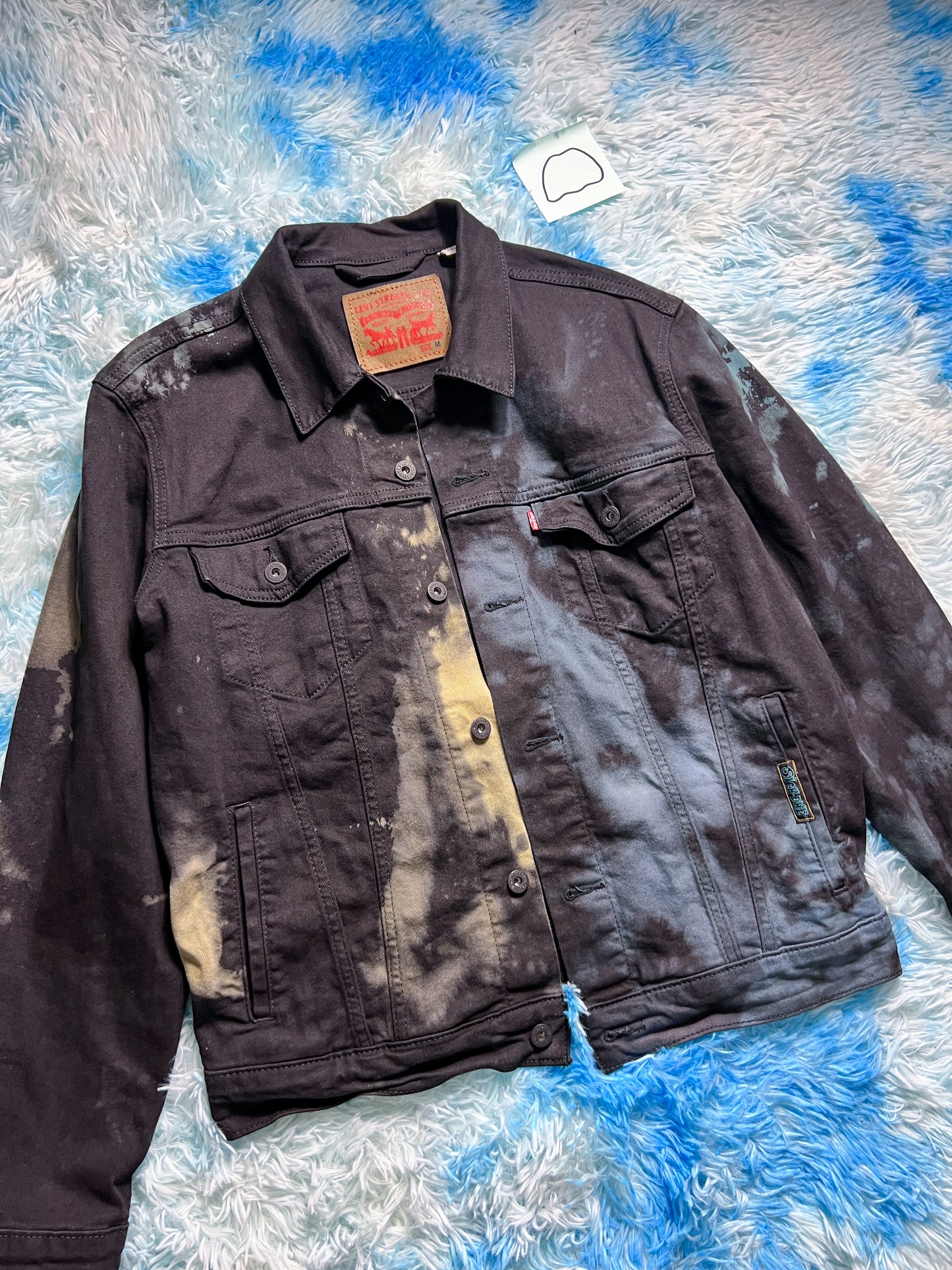 Splash Dye Levi's Trucker Jacket size (M)