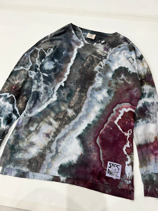 Amethyst Geode relaxed boxy tee (S)