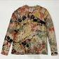 Vintage feel henley tee in moroccan agate (M)